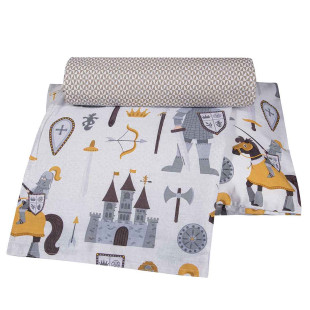 3-piece knights sheet set (sheets 130x170, pillowcase)