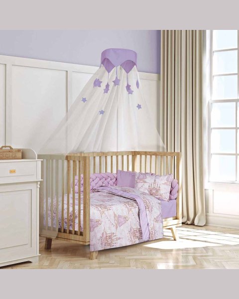3-piece princess sheet set (sheets 130x170, pillowcase)
