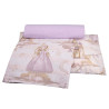 3-piece princess sheet set (sheets 130x170, pillowcase)