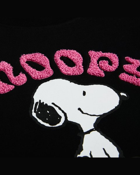 Μπλούζα φούτερ Snoopy με ανάγλυφα στοιχεία (6-14 ετών)