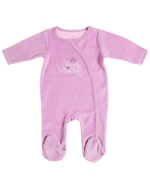 Babygrow velour Tender Comforts with embroidery (1-12 months)