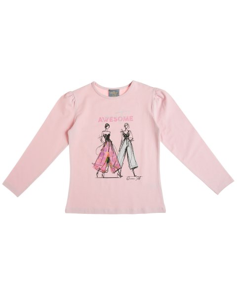 Top with embossed design (6-14 years)