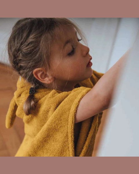 Μπουρνουζοπετσέτα 100% organic cotton κουνέλι (65x62εκ.)