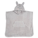 Hooded towel 100% organic cotton rabbit (65x62cm)