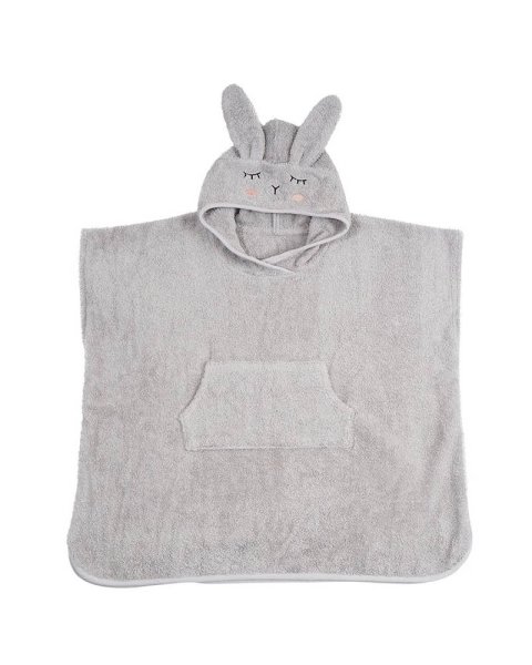Hooded towel 100% organic cotton rabbit (65x62cm)