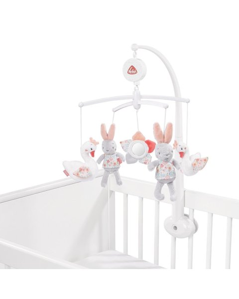 Musical crib toy Fehn with swans (0+ months)