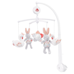 Musical crib toy Fehn with swans (0+ months)