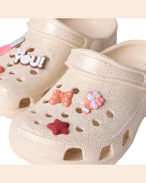 Clog name it with charms and glitter effect (Size 27-35)