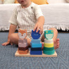 Animal Towers stacking wooden educational toy (12+ months)