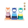 Animal Towers stacking wooden educational toy (12+ months)
