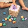 Wooden educational toy - Rabbit cube (12+ months)