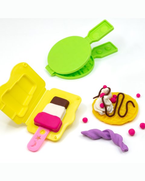 Kit 6 cans 59 g Soft Dough with tools Ice creams & Waffles (3+ years)