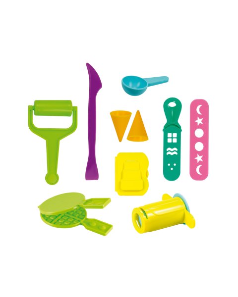 Kit 6 cans 59 g Soft Dough with tools Ice creams & Waffles (3+ years)