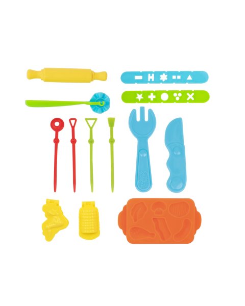 Kit 8 cans 59 g Soft Dough with tools Barbecue (3+ years)
