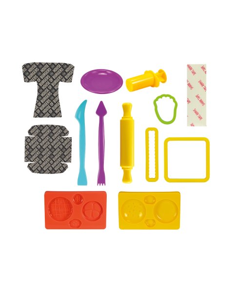 Kit 4 cans 116 g Soft Dough with tools - House of burgers (3+ years)