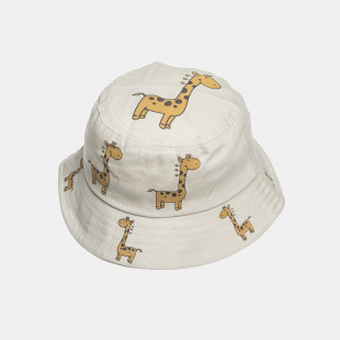 Bucket hat with giraffe print (1 year)
