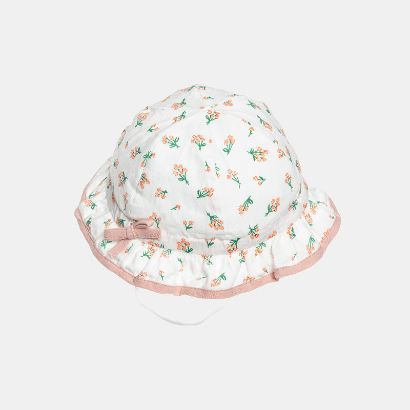 Bucket hat with floral pattern (1 year)