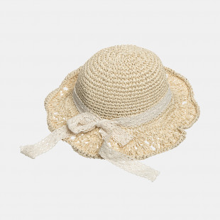 Καπέλο ψάθινο με φιόγκο (1 έτους)