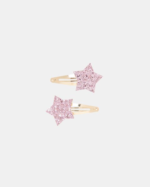 Hair clip with glitter 2-pieces