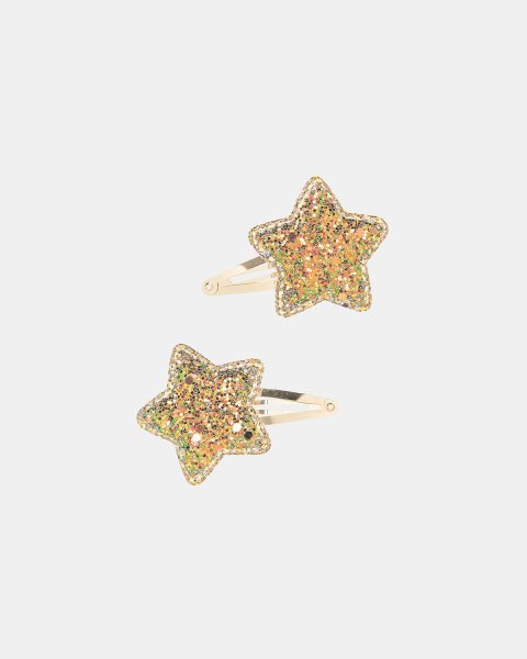 Hair clip star design with glitter and sequins