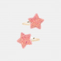 Hair clip star design with glitter and sequins