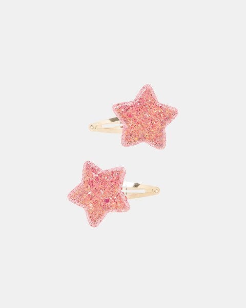 Hair clip star design with glitter and sequins