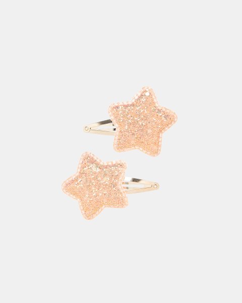 Hair clip star design with glitter and sequins