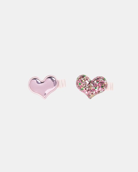 Hair clip hearts 2-pieces