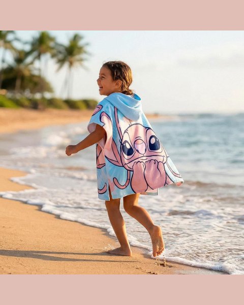 Πόντσο θαλάσσης Disney Stitch 55x110εκ.