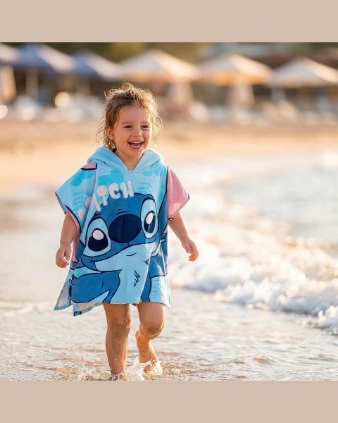 Πόντσο θαλάσσης Disney Stitch 55x110εκ.