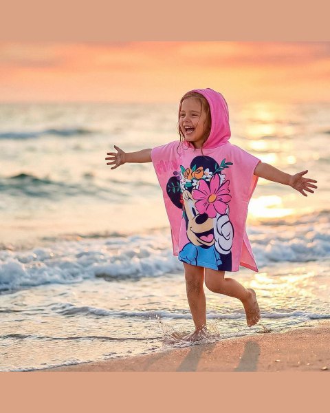 Πόντσο θαλάσσης Disney Minnie Mouse 55x110εκ.