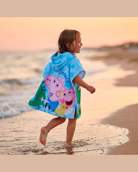 Towel poncho Peppa Pig 55x110cm