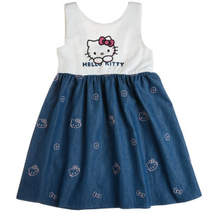 Dress Hello Kitty with embroidery (18 months-5 years)