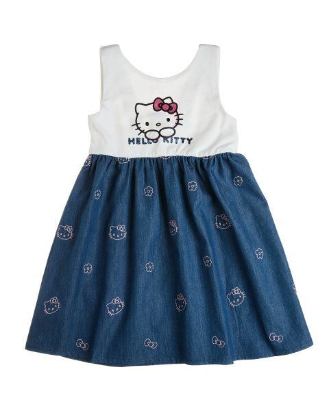 Φόρεμα Hello Kitty με κεντητά & glitter στοιχεία (18 μηνών-5 ετών)