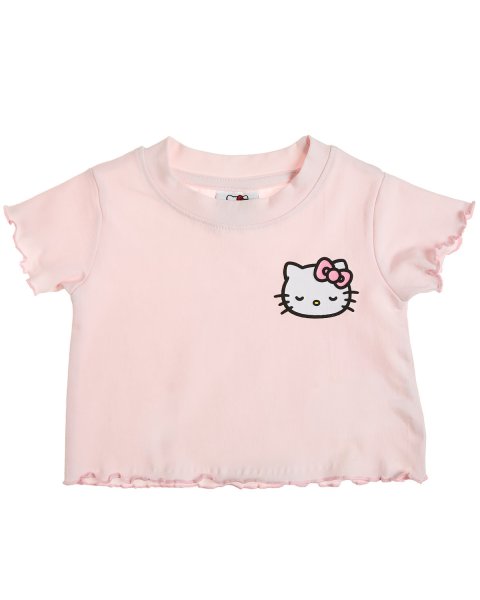 Σαλοπέτα τζιν Hello Kitty με μπλούζα (12 μηνών-8 ετών)