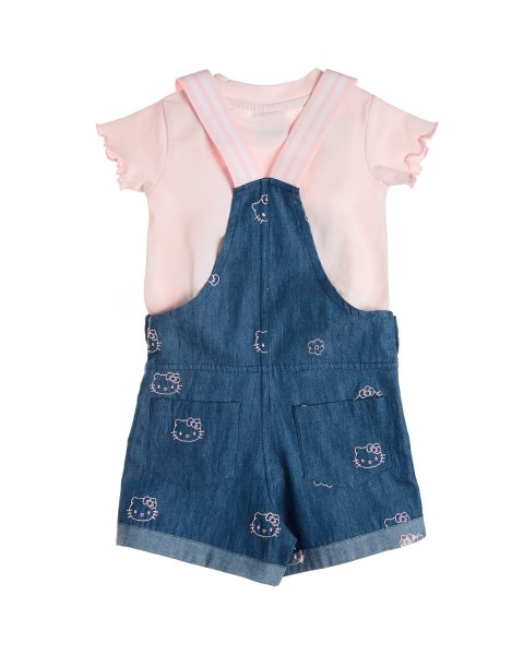 Denim overall Hello Kitty with top (12 months-8 years)