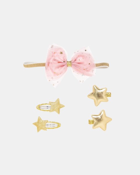 Hair clip set 5-pieces, headband and clips