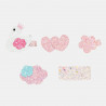 Hair clip with glitter 5-pieces