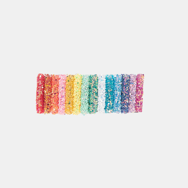 Hair clip with glitter