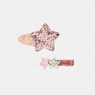 Hair clip with glitter and sequins 2-pieces