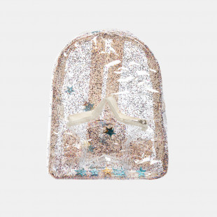 Backpack transparent with decorative stars