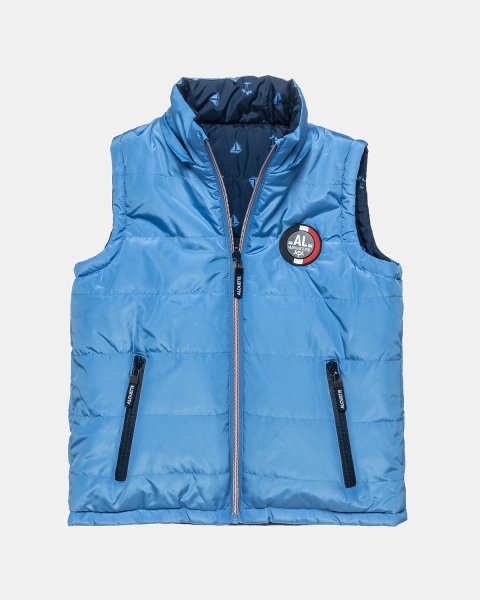 Double sided vest jacket with patch (12 months-5 years)