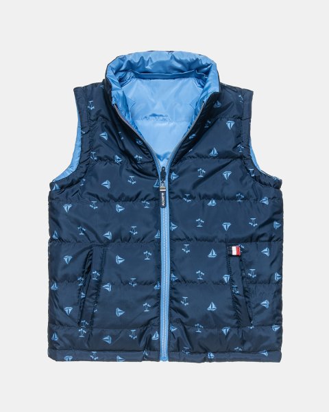 Double sided vest jacket with patch (12 months-5 years)