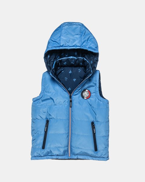 Double sided vest jacket with patch (12 months-5 years)