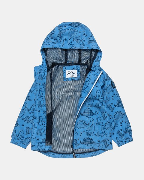 Lightweight jacket, water resistant with dinosaurs pattern (6 months-5 years)