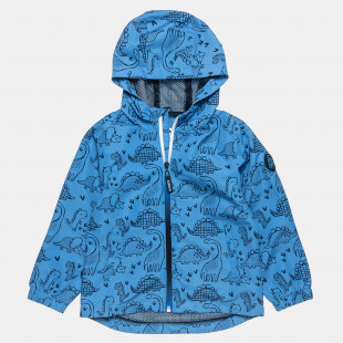 Lightweight jacket, water resistant with dinosaurs pattern (6 months-5 years)