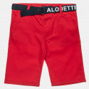 Shorts chinos with belt in 6 colors (6-16 years)