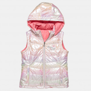 Double sided vest jacket with shiny effect (6-14 years)