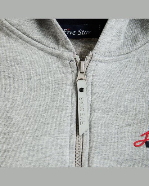 Zip hoodie cotton fleece blend Five Star with print (6-16 years)