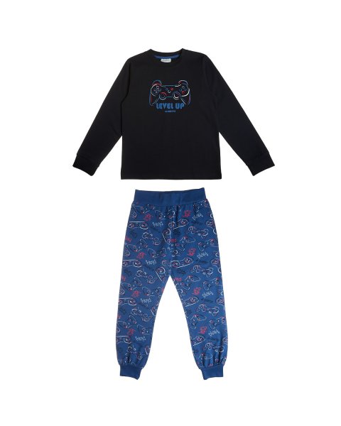 Pyjamas with print and embossed elements (6-14 years)